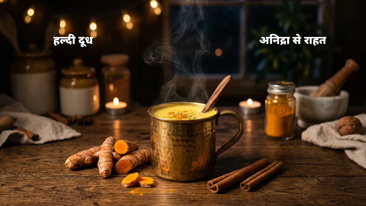 तनाव से परेशान लोगों के लिए हल्दी दूध